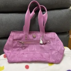 COACH シグネチャー トートバッグ パープルのサムネイル