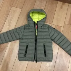DIESEL フード付き中綿コート オリーブグリーン