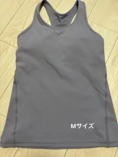 ブルー タンクトップ　ヨガウェア　Mサイズ