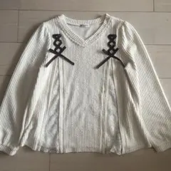 ニット axes 姫ギャル 姫カジ トップス リボン ロリータ レース