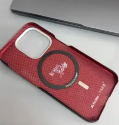 iPhone用ロゴ入りハードケース レッド