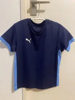 PUMA ネイビー/ライトブルー Tシャツ ASIA 140