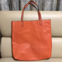 オレンジ トートバッグ