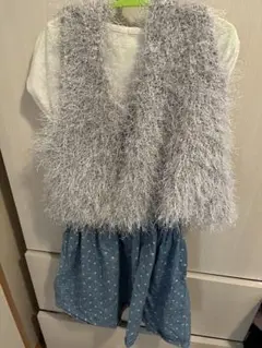 シルバー ファンシーヤーン ビスチェ Mサイズ