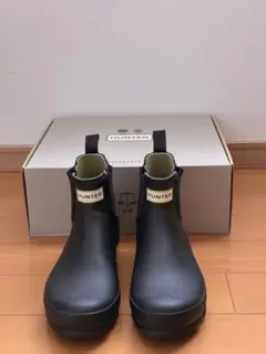 HUNTER チェルシー レインブーツ ブラックのサムネイル
