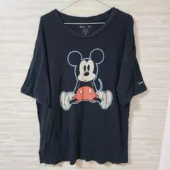 Disney×AE ディズニー ミッキーマウス Tシャツ ブラックのサムネイル