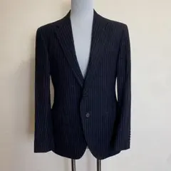 UNITED ARROWS セットアップ 【44D】 黒地茶ストライプ