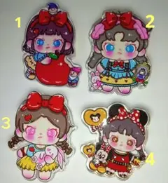 DORA 浮き彫り厚みしっかりアクリルビーズ　 カスタム対応