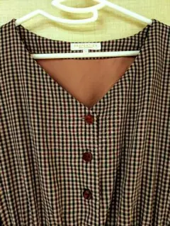 プロポーション　チェック　ワンピース