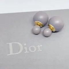 美品✨ ディオール トライバル ボール ピアス マット グレー