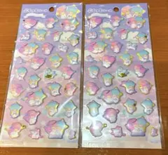 サンリオぷくっとシール　キキララ　リトルツインスターズ