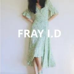 美品】FRAY I.D リーフレースバイピングドレス - メルカリ