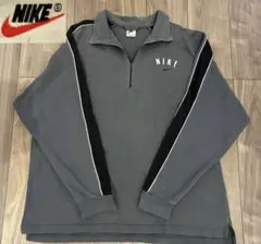（90s）NIKE ハーフジップ スウェット グレー