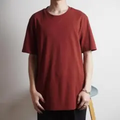 BOSS 鹿の子編み半袖Tシャツ カットソー エンジ/CZ128