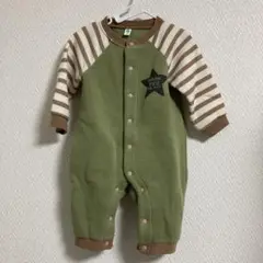 ロンパース 70サイズ オリーブグリーン
