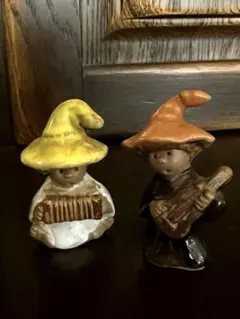 音楽を演奏するフィギュア　2体セット