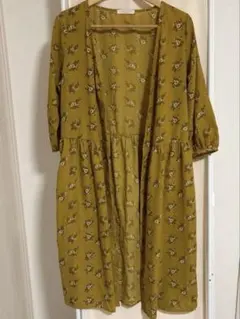 chocol raffine robe 七分袖花柄 ワンピース カーディガン