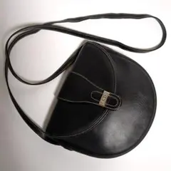 ✨クリスチャンディオール✨ショルダーバッグ ロゴ金具 レザー ブラック