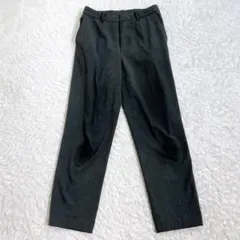 ユニクロ ストレッチ スリムスパンツ グレー バックポケットM