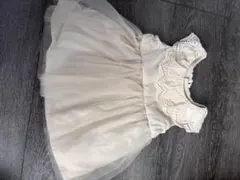 petit main アイボリー ワンピース 80