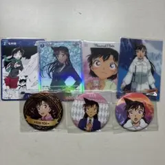 名探偵コナン　毛利蘭 缶バッジ、カードまとめ売り