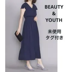 【未使用タグ付き】ビューティーアンドユース フラワージャカード　ロングワンピース 未使用タグ付き】ビューティーアンドユース フラワージャカード ロング