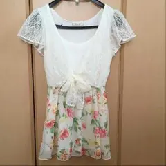 Oneway☆花柄ショートワンピース