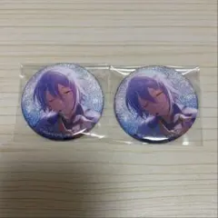 プロジェクトセカイ グリッター缶バッジ 日野森雫 2個セット - メルカリ