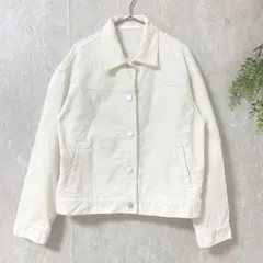 ユニクロUNIQLO コーデュロイジャケット アイボリー クリーム M