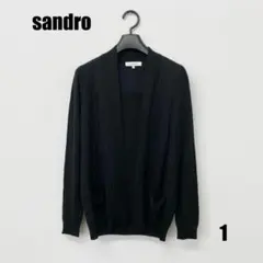 専用！未使用タグ＊SANDRO サンドロ　パール　カーディガン　ブラック　S 2025年最新】Sandro レディース カーディガン・ボレロ
