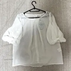 AuntMarie's ホワイト ブラウス リボン袖 タグ付きのサムネイル