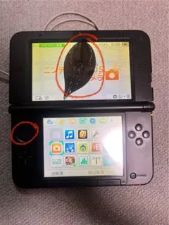 ニンテンドー3DS LL 青色 本体 ジャンク品 充電器付き