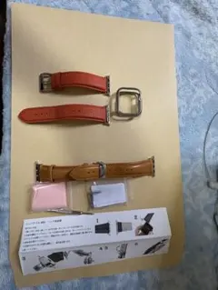 全4商品セットApple Watch 40mmバンドシルバーと黒色のケース