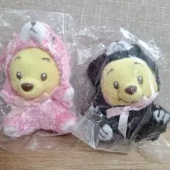 更にお値下げ！新品未開封プーさんキーホルダー 着ぐるみぬいぐるみ ２個セット