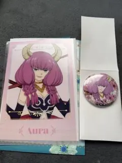 葬送のフリーレン エニマイくじ アウラ 缶バッジ クリアポスター