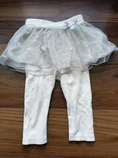 プティマイン　チュール付きレギンス　80 ズボン 女の子 ベビー服 スカッツ