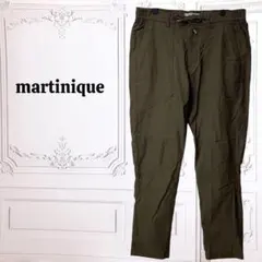 『マルティニーク』パンツ【F】グリーン 無地/シンプル ストレッチ イタリア製