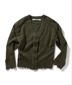 PERVERZE Lambs-wool Layered KnitCardigan