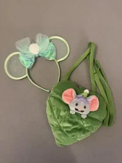 ティンカーベルカチューシャ、ショルダーバッグ　セット
