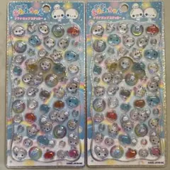 【新品】ぷくぷくあわわちゃん♪プチドロップステッカー♪2点セット♪匿名配送♪