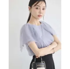 【earth music&ecology】チュールレイヤードプルオーバー