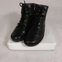 strober ストロバー 23cm レザー ショートブーツ ブラック レザー strober ストロバー 23cm レザー ショートブーツ ブラック