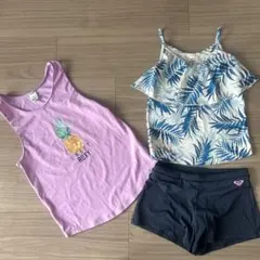 Roxy 水着・ラッシュガード3点セット