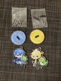 キーホルダー 鏡音レン Len Kaito アクリルスタンド 2個セット