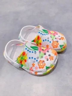 サンダル　花柄　キッズ　１４ｃｍ　ハワイ　可愛い　靴