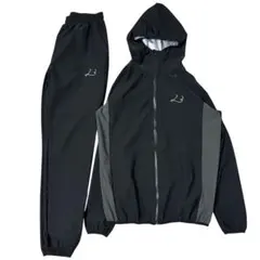 LitherBase サウナスーツ　黒　上下セットアップ