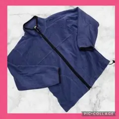AQUA BLUES フリースジャケット ネイビー★イオン　ヴィンテージ
