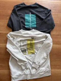 グラフィックプリント トレーナー 2枚セット