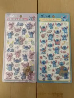 スティッチ ボンボンドロップ シール　ディズニー　2枚セット