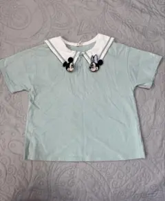 LITTLE ミントグリーン ミッキー ミニー Tシャツ120cm